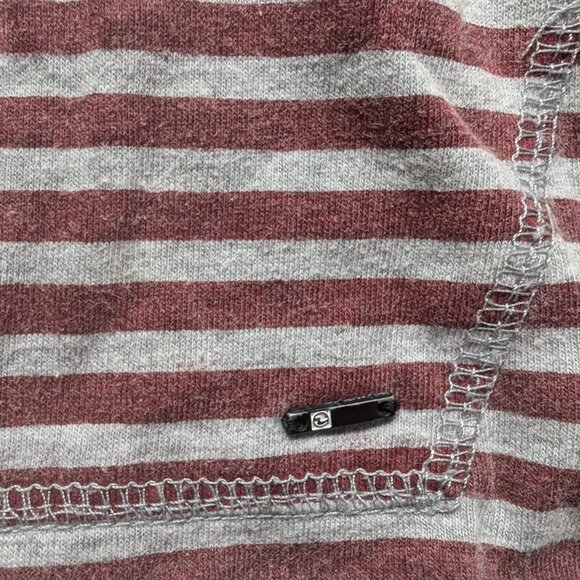 Ocean Current Men’s Striped Hoodie Gray Red Blue Size L Cotton Blend Pullover - Picture 3 of 10